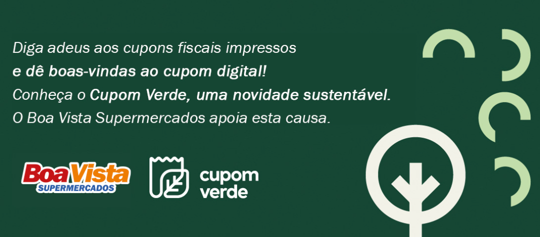 ATIVE O CUPOM VERDE NO APP DO BOA VISTA